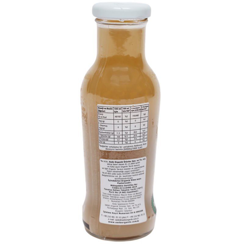 Sade Organik x 4 Şişe Elma Suyu 250 ml