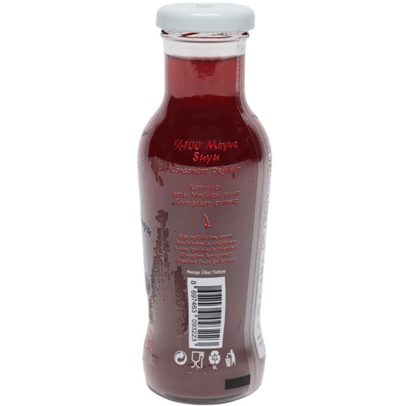 Sade Organik x 6 Şişe Yaban Mersini Suyu 250 ml