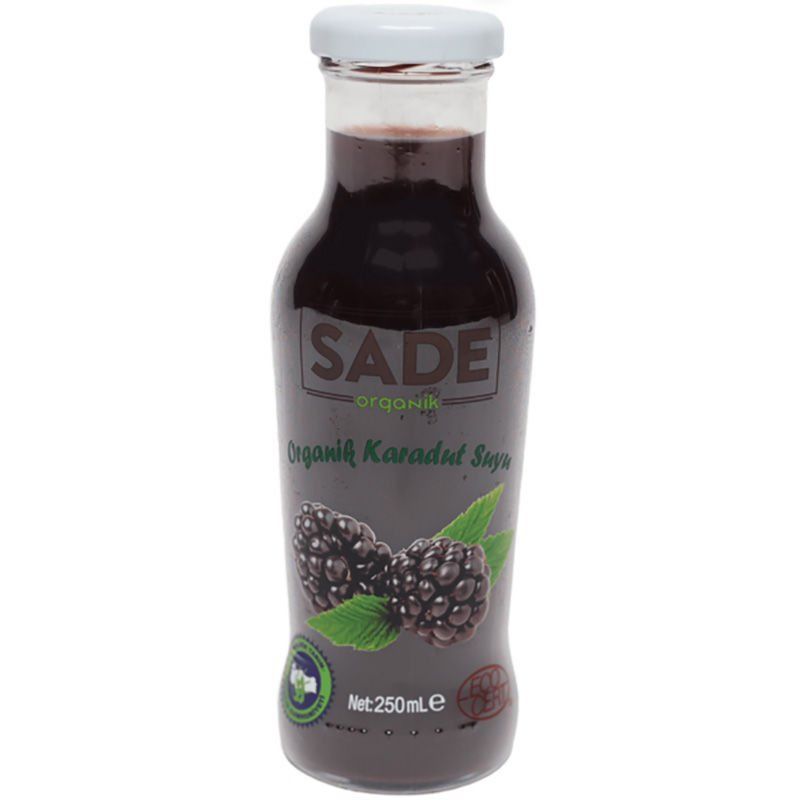 Sade Organik x 6 Şişe Karadut Suyu 250 ml
