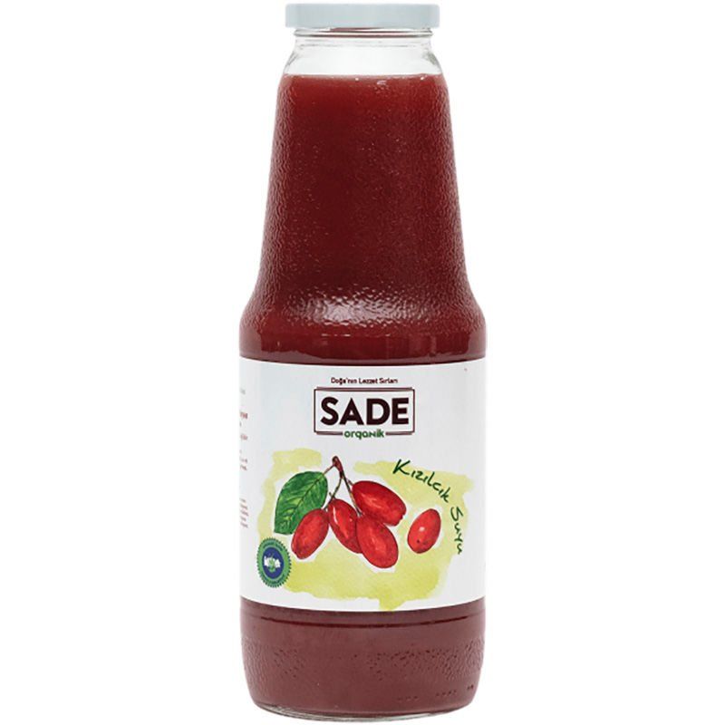 Sade Organik x 2 Şişe Kızılcık Suyu 1000ml