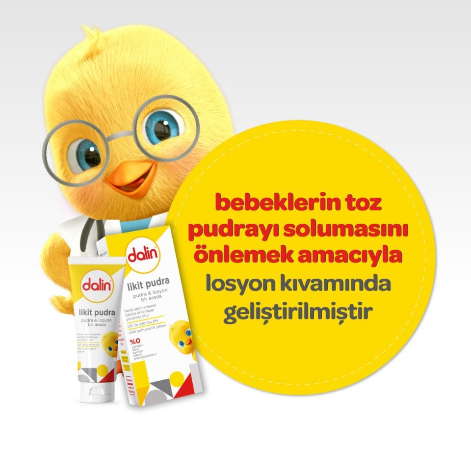 Dalin 2'li Set -Pişik Kremi 100 ml ve Likit Pudra 100 ml