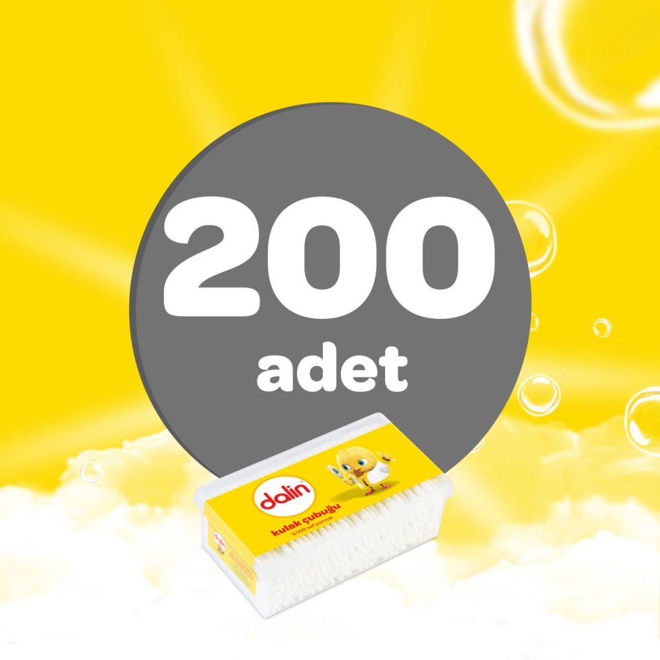 Dalin x 4 Adet Kulak Çubuğu 200 Adet