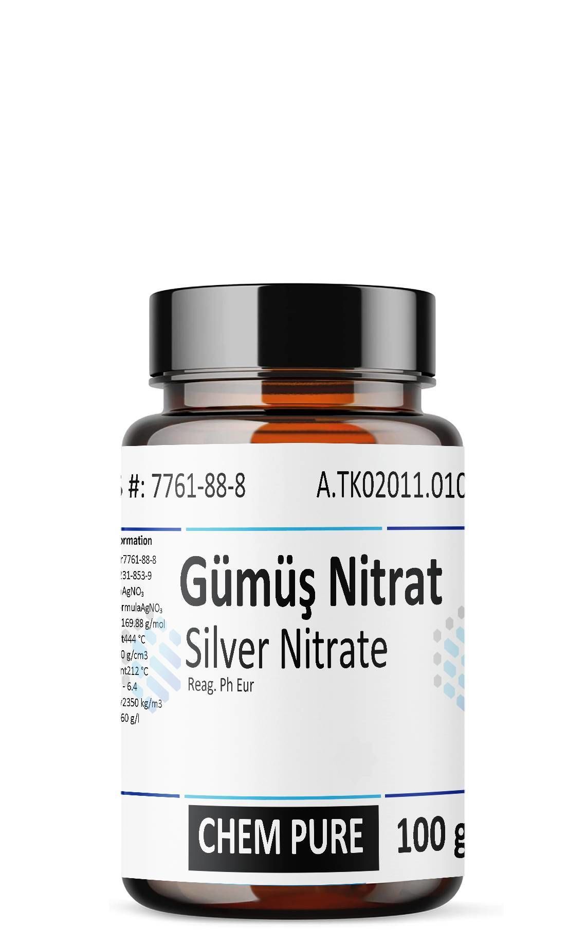 Gümüş Nıtrat | 100 gr | Chem Pure | Silver NItrate