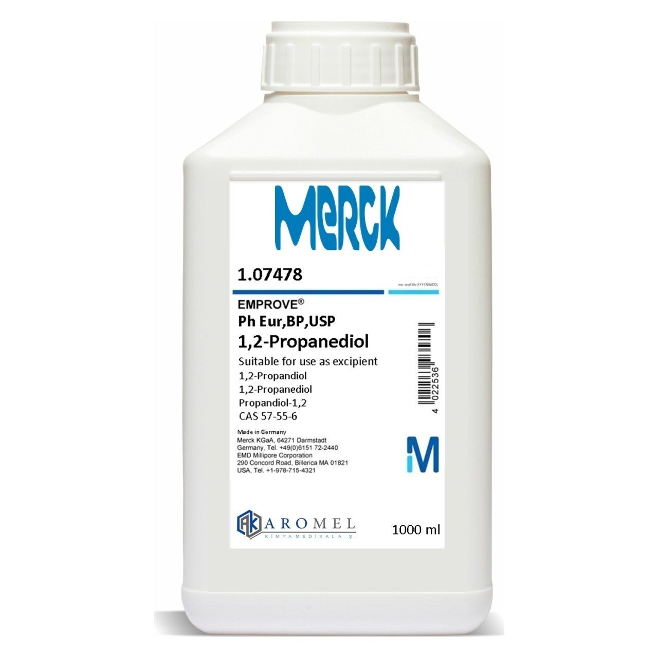 Merck Propilen Glikol l 1 Lt l Merck 107478 Propanediol