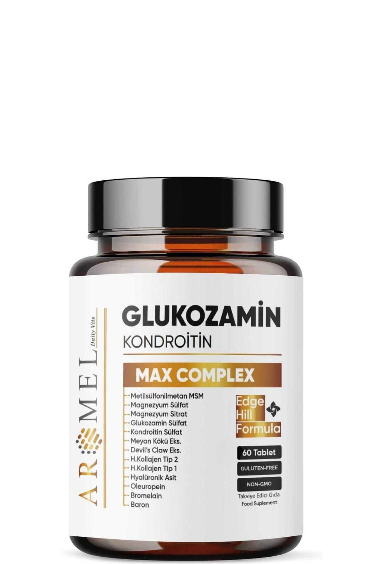 Aromel Glukozamin Kondroitin Msm, Max Complex | 60 Tablet | UK Formül, Boswellia,Bromelain,Oleuropein