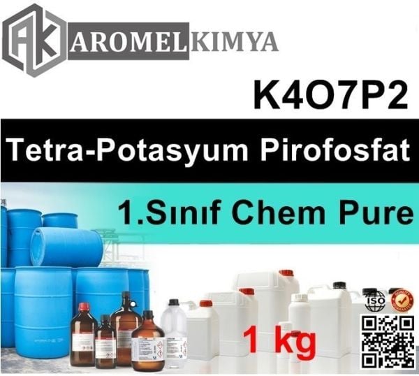 Potasyum Pirofosfat | 1 kg | Chem Pure | Potassium Pyrophosphate CAS 7320-34-5