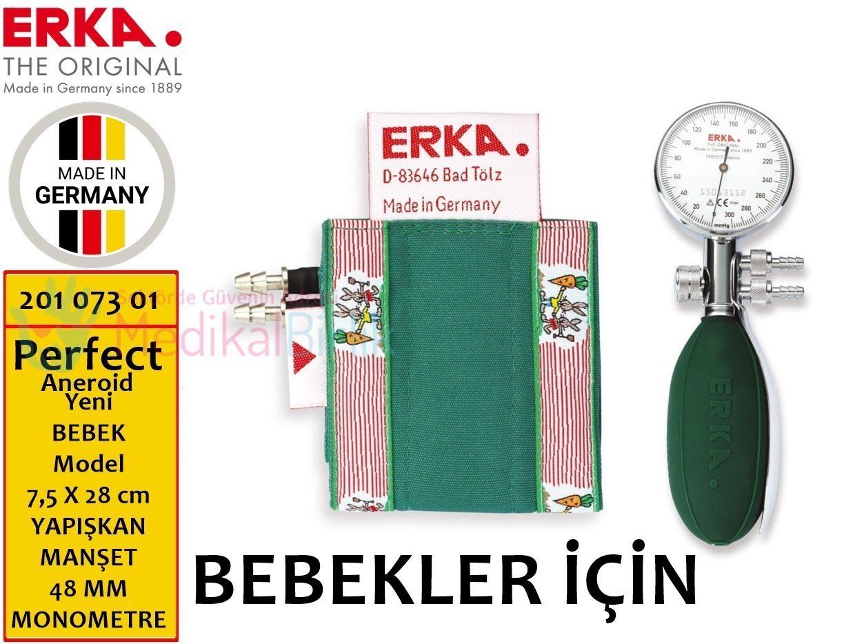 Erka Perfect Aneroid BEBEKLER İÇİN Yapışkan Manşet Tansiyon Aleti 201 073 01