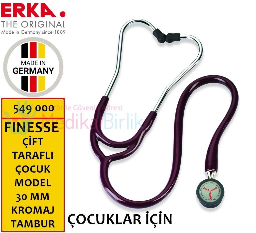 ERKA Finesse ÇİFT TARAFLI Kromajlı Çocuk Steteskop 549 000