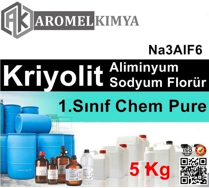 Alüminyum Sodyum Florür | 5 kg | Chem Pure | Sentetik Kriyolit