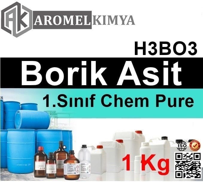 Borik Asit | 1 kg | Chem Pure | Boric Acid CAS 10043-35-3