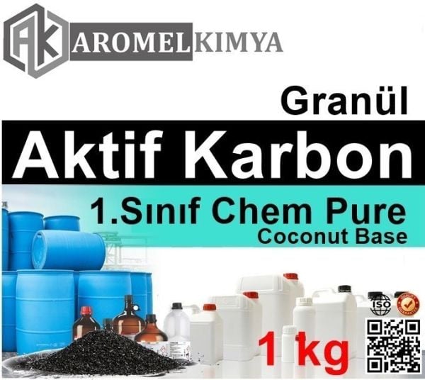 Aromel Aktif Karbon Granül | 1 kg | Chem Pure | Ekstra Saf