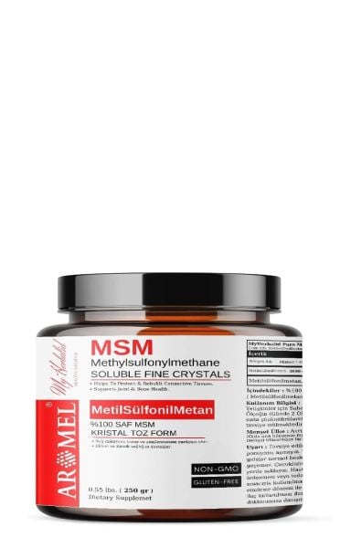 Aromel MSM Metil Sülfonil Metan | 250 gr | ‎Methyl sulfonyl methane
