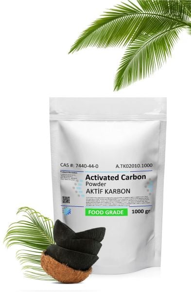 Aktif Karbon Toz | 1 kg | Kozmetik Kullanılır | Activated Carbon Powder