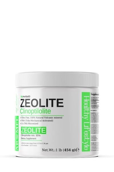 Zeolit Tozu | 454 gr | Ultra Fine | Mikronize Aktif Zeolit, Clinoptilolite