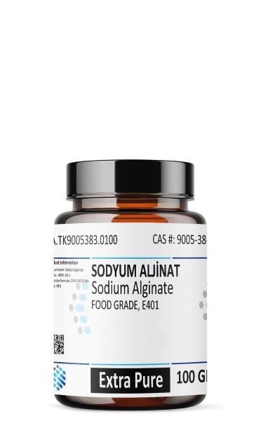 Sodyum Aljinat  | 100 gr | Sodium Alginate | Bubble Tea yapımı için Uygundur | Avrupa Menşei