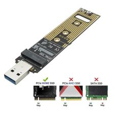 4767 M.2 NVME SSD To USB 3.0 Pci-e Express M-Key Çevirici Dönüştürücü Adaptör Kutusu içi