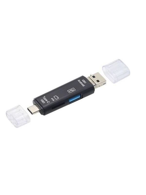 Micro USB -Type c - Usb Telefon Adaptörü Micro SD/SD Kart/USB Okuyucu Dönüştürücü