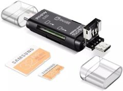 Micro USB -Type c - Usb Telefon Adaptörü Micro SD/SD Kart/USB Okuyucu Dönüştürücü
