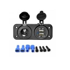 Çift Usb Araç Şarj Soketi Ve Çakmaklık 2.1a/1a - 12 V MARİN VE KARAVAN
