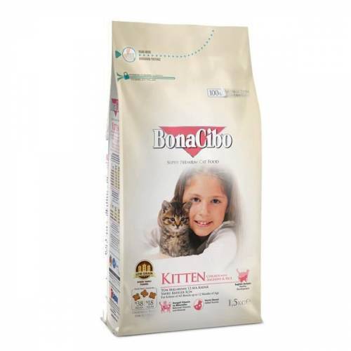 BonaCibo Kitten Tavuk Hamsi Yavru Kedi Maması 1,5 kg