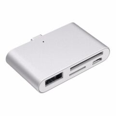 Type C Usb 3.1 Kart Okuyucu SD MicroSD Tf Hub All in Çevirici Dönüştürücü Adaptör