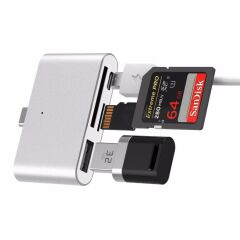 Type C Usb 3.1 Kart Okuyucu SD MicroSD Tf Hub All in Çevirici Dönüştürücü Adaptör