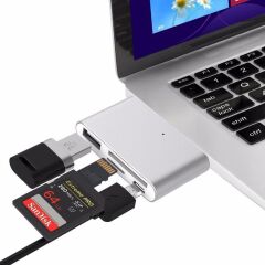 Type C Usb 3.1 Kart Okuyucu SD MicroSD Tf Hub All in Çevirici Dönüştürücü Adaptör