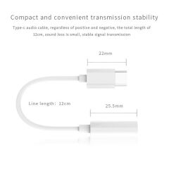 Type C To 3.5mm Kulaklık Ses Çevirici Dönüştürücü Aux Adaptör