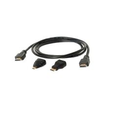 1.5 m 1.4V Hdmi Kablo + Mini Micro Uç 3in1 Çevirici Dönüştürücü Adaptör Kablosu