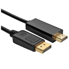 Displayport To Hdmi 3 Metre Çevirici Dönüştürücü Adaptor Kablosu
