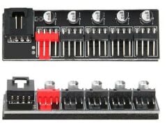 Fan Çoklayıcı 5 Port Y PWM Splitter 4 pin Hub Cpu Kablo Çoğaltıcı