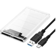 2.5 Sata Type C Usb 3.1 Usb 3.0 Şeffaf Harici Ssd Hdd Hard Disk Kutusu