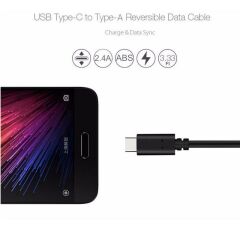 Type C Usb 3.1 Veri Aktarım Şarj Kablosu 1 Metre