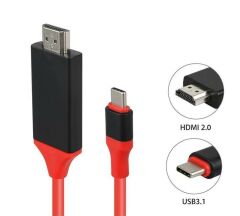 Usb Type C 3.1 To Hdmi Çevirici Dönüştürücü Tv Bağlama Kablosu