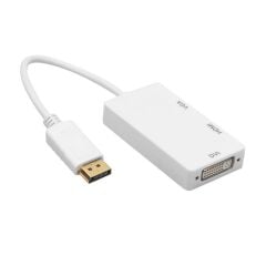 5056 Displayport To Hdmi Vga Dvi Çevirici Dönüştürücü Adaptor.