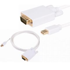 Mini Displayport To Vga Thunderbolt Monitör Çevirici Dönüştürücü Kablo 3 Metre