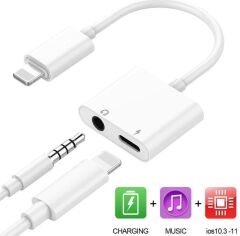 Lightning Kulaklık Şarj Çevirici Dönüştürücü Adaptör Aux Kablosu (iphone 7 8 X XR 11 Plu