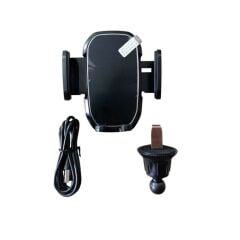 CARUB Telefon Tutucu Havalandırma Kancalı Şeffaf Type-c