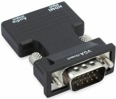 Ses Destekli Hdmi To Vga Monitör Çevirici Dönüştürücü Adaptör 5 Adet