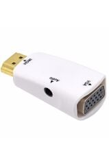Hdmi To Vga Monitör Çevirici Dönüştürücü Adaptör