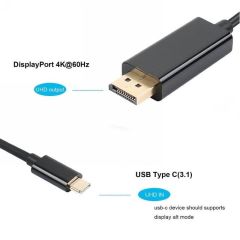 4467 Type C Usb 3.1 To Displayport Çevirici Dönüştürücü Adaptör Kablosu.