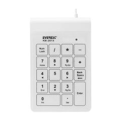 USB DOKUNMATİK NUMERİK STANDART Beyaz KLAVYE