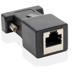 RS232 To RJ45 9 Pin Ethernet Adaptör Ekleme Ek Uzatıcı Extender Çevirici Dönüştürücü 30M