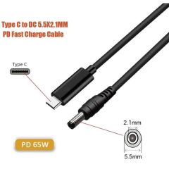 Type C To Dc 12V Pd 5.5*2.5mm Adaptör Çevirici Power Şarj Kablosu