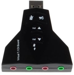 7 Kanal Mikrofon Destekli Çift Girişli Çevirici Harici Usb Ses Kartı