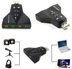 7 Kanal Mikrofon Destekli Çift Girişli Çevirici Harici Usb Ses Kartı