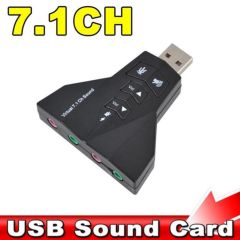 7 Kanal Mikrofon Destekli Çift Girişli Çevirici Harici Usb Ses Kartı