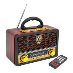 Usb/sd/fm/bluetooth Destekli̇ Nostalji̇k Radyo