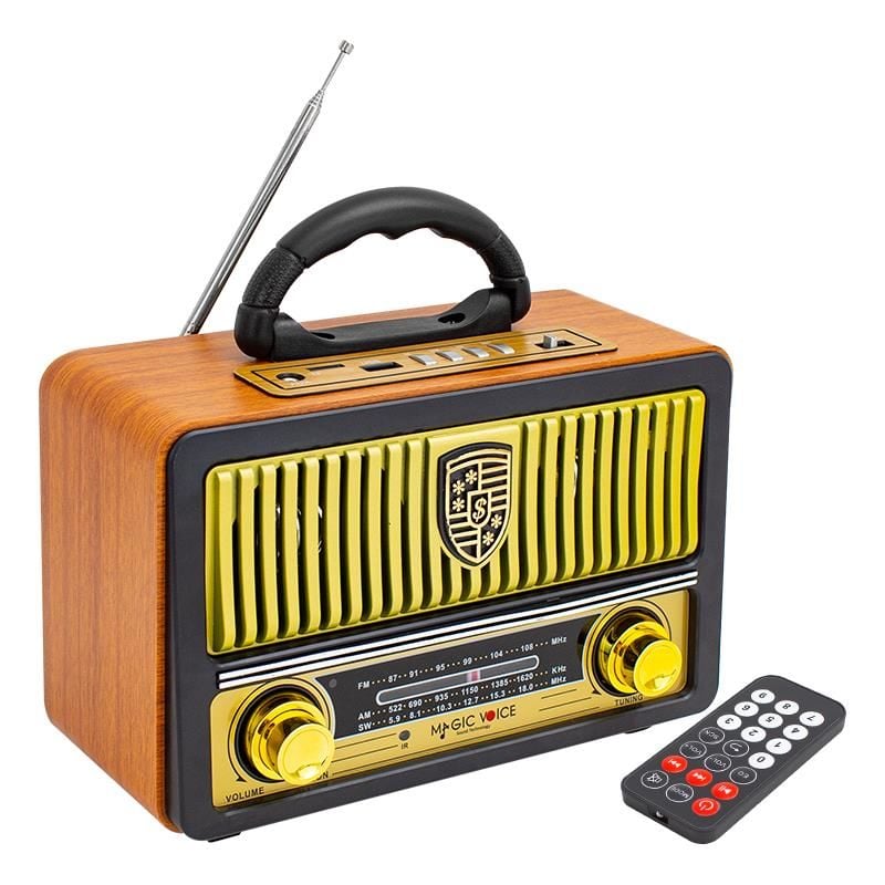 Mv-112bt Usb/sd/fm/bluetooth Destekli̇ Nostalji̇k Radyo,