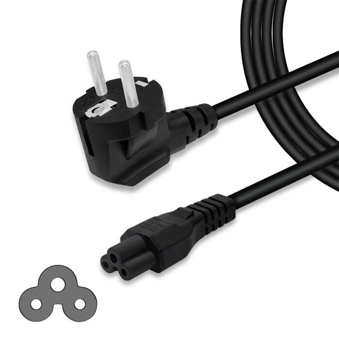 Laptop 3lü Adaptör Kablosu - Yonca Power Kablosu 1.5 Metre